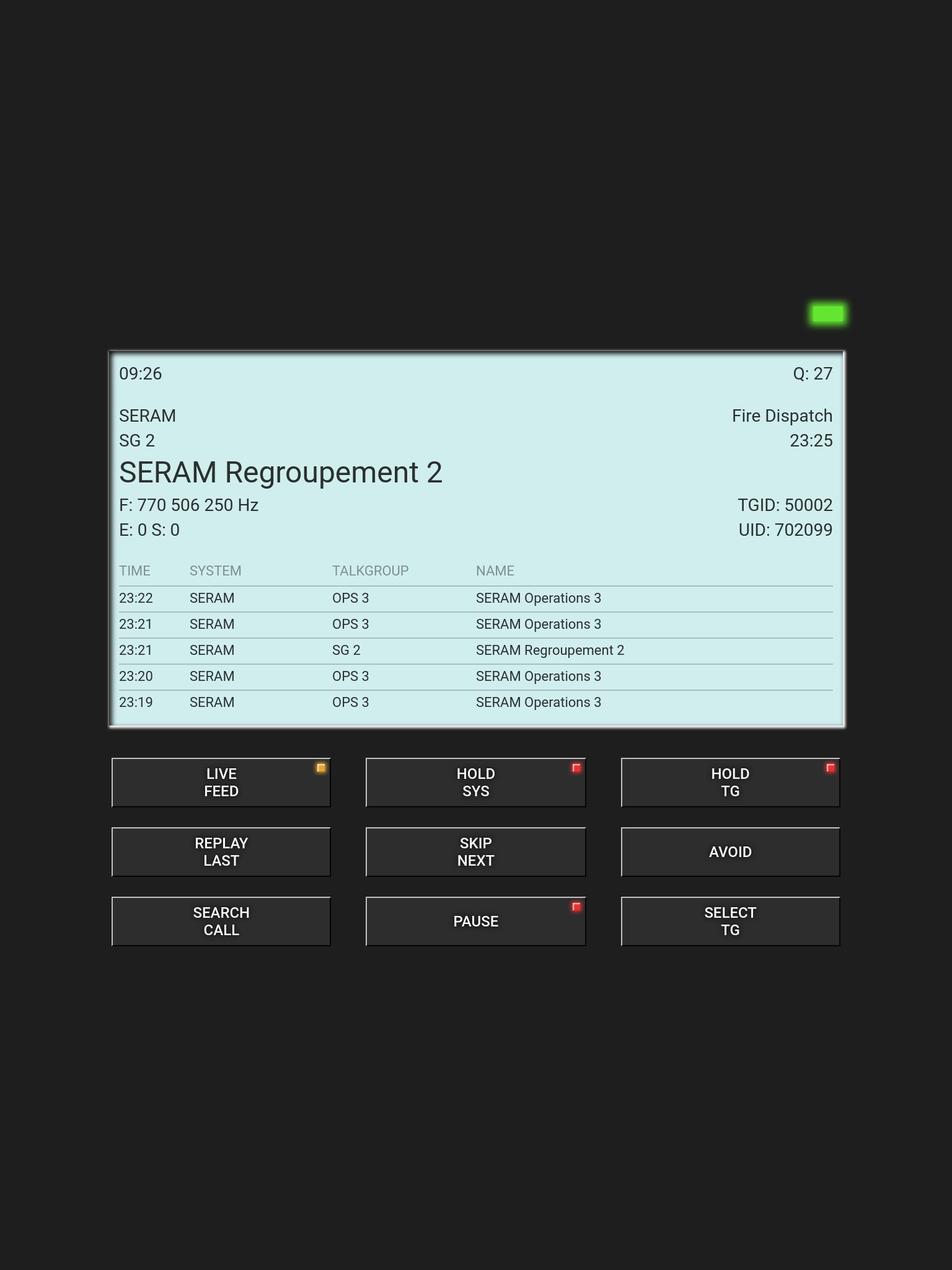 Main Screen Main Screen